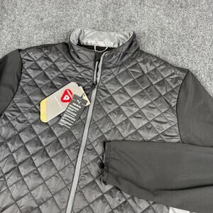 Puma Frost Quilted Golf Jacket Mens Size XL Black Slate Gray 621522 01 NWT